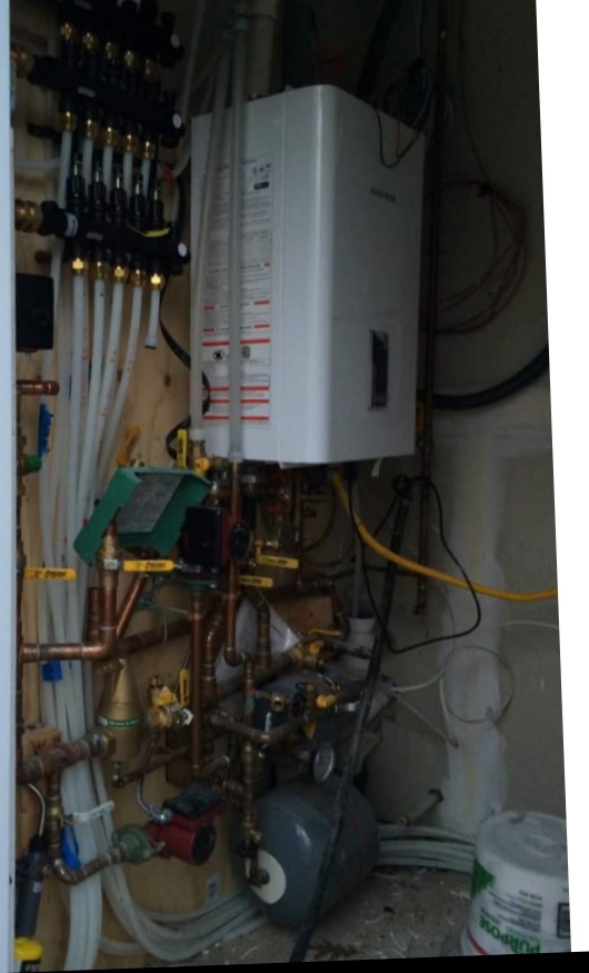 Navien wall hung combi boiler